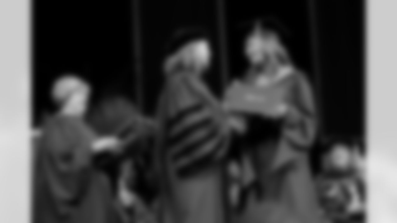 Former New Orleans Saints head coach Sean Payton speaks at the Commencement ceremony for Loyola University of New Orleans on Saturday, May 14, 2022.