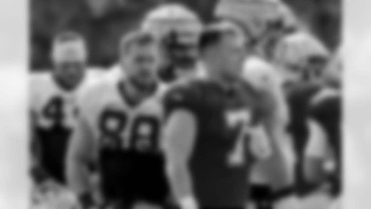 New Orleans Saints tight ends J.P. Holtz and Taysom Hill took the field for practice during 2022 Training Camp presented by Rouses Markets on Wednesday, August 10.