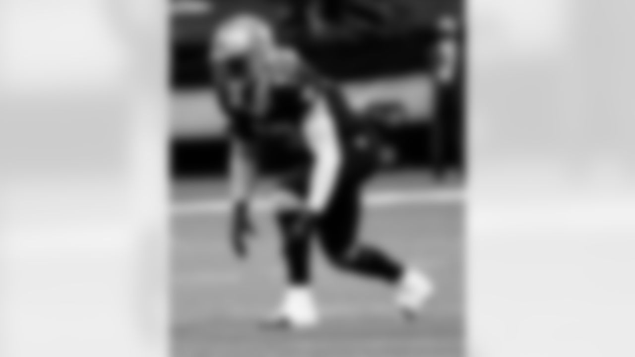 Game action photos from the New Orleans Saints vs. Atlanta Falcons matchup in Week 11 of the 2020 NFL season.
