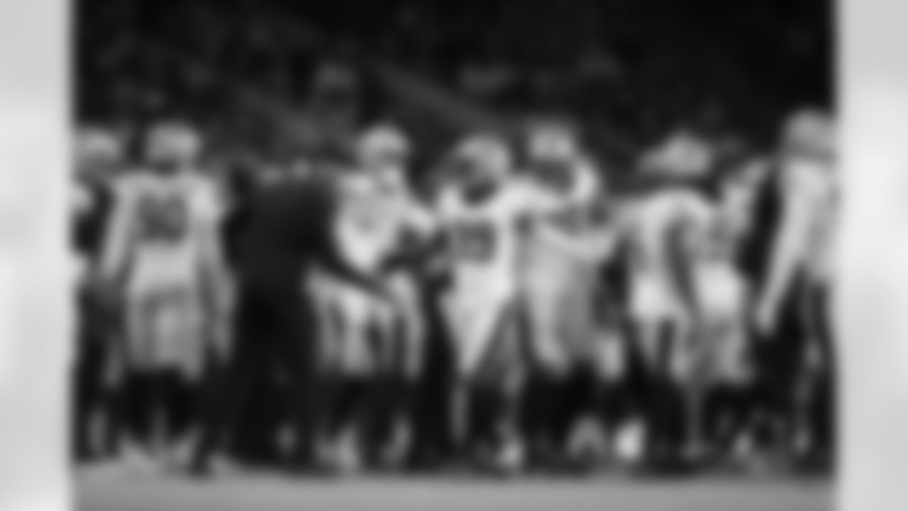 New Orleans Saints players in action during their 2022 Preseason Week 1 game against the Houston Texans.
