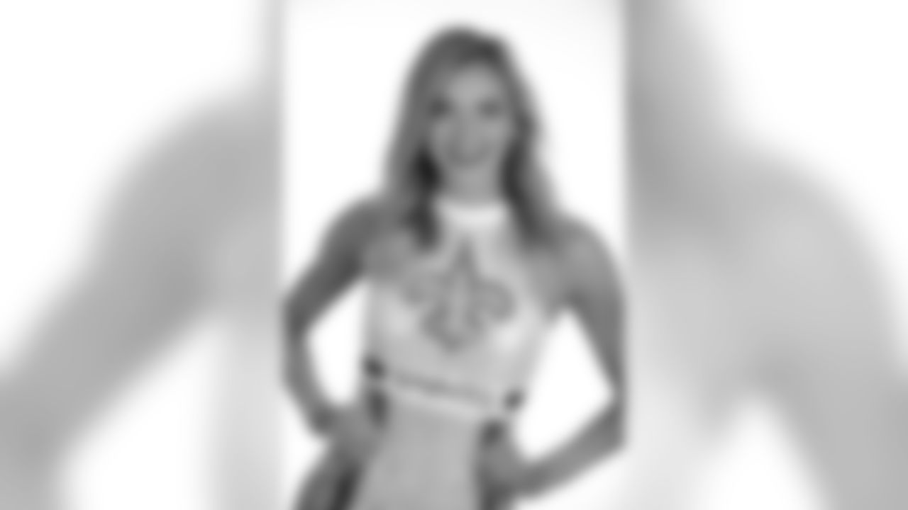 Check out photos of Saintsations member Hayden in action during 2019 Saints NFL season.