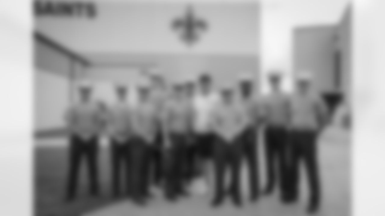New Orleans Saints head coach Dennis Allen extended an invitation to local Marines from the Fourth Marine Division in Algiers to discuss leadership at the NFL level and watch Training Camp practice on Thursday, August 11, 2022.