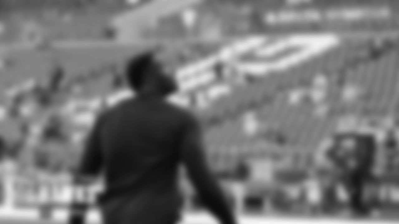 Receiver DK Metcalf looks to the stands.