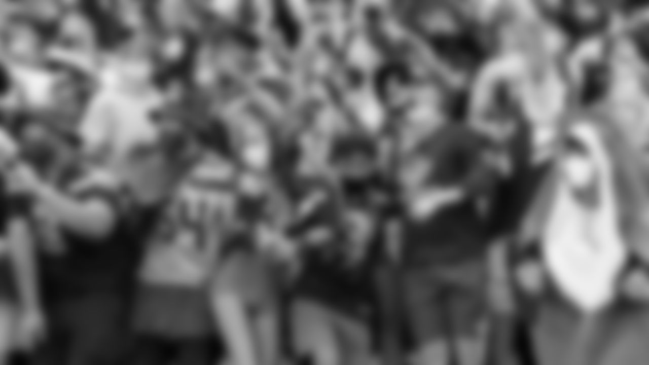 The Seahawks, along with Blitz, the Seahawks Dancers and Blue Thunder, attended a high school football game featuring Redmond vs. Juanita on September 10, 2021.