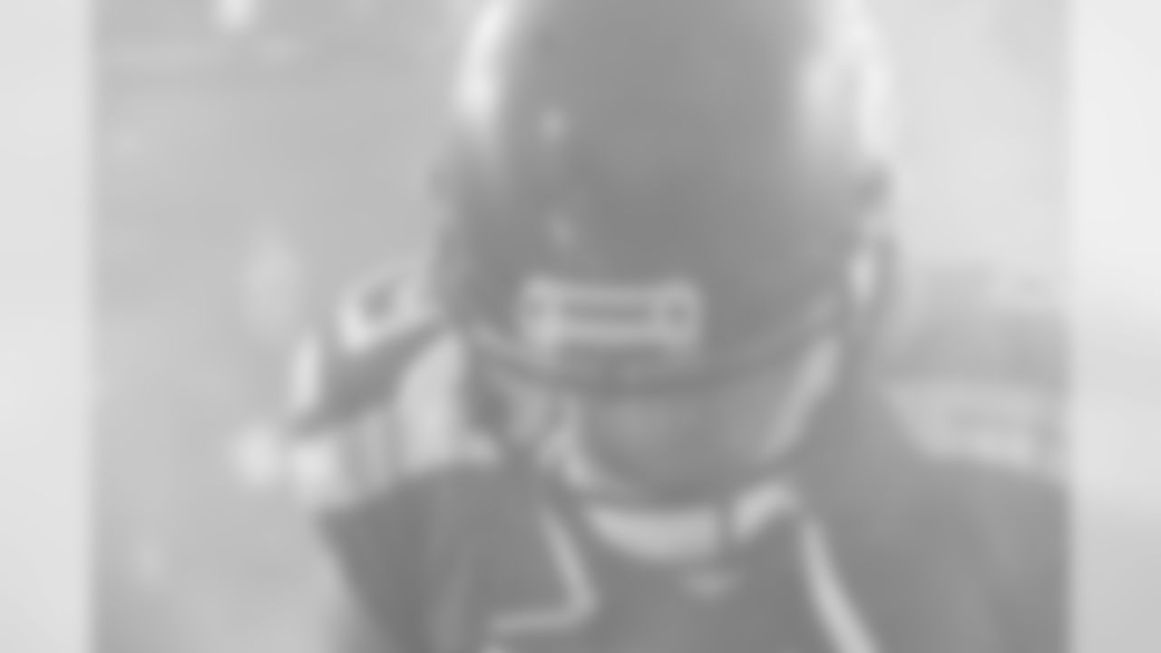 Receiver Doug Baldwin waits in the fog of the tunnel for this name to be called during pregame introductions.