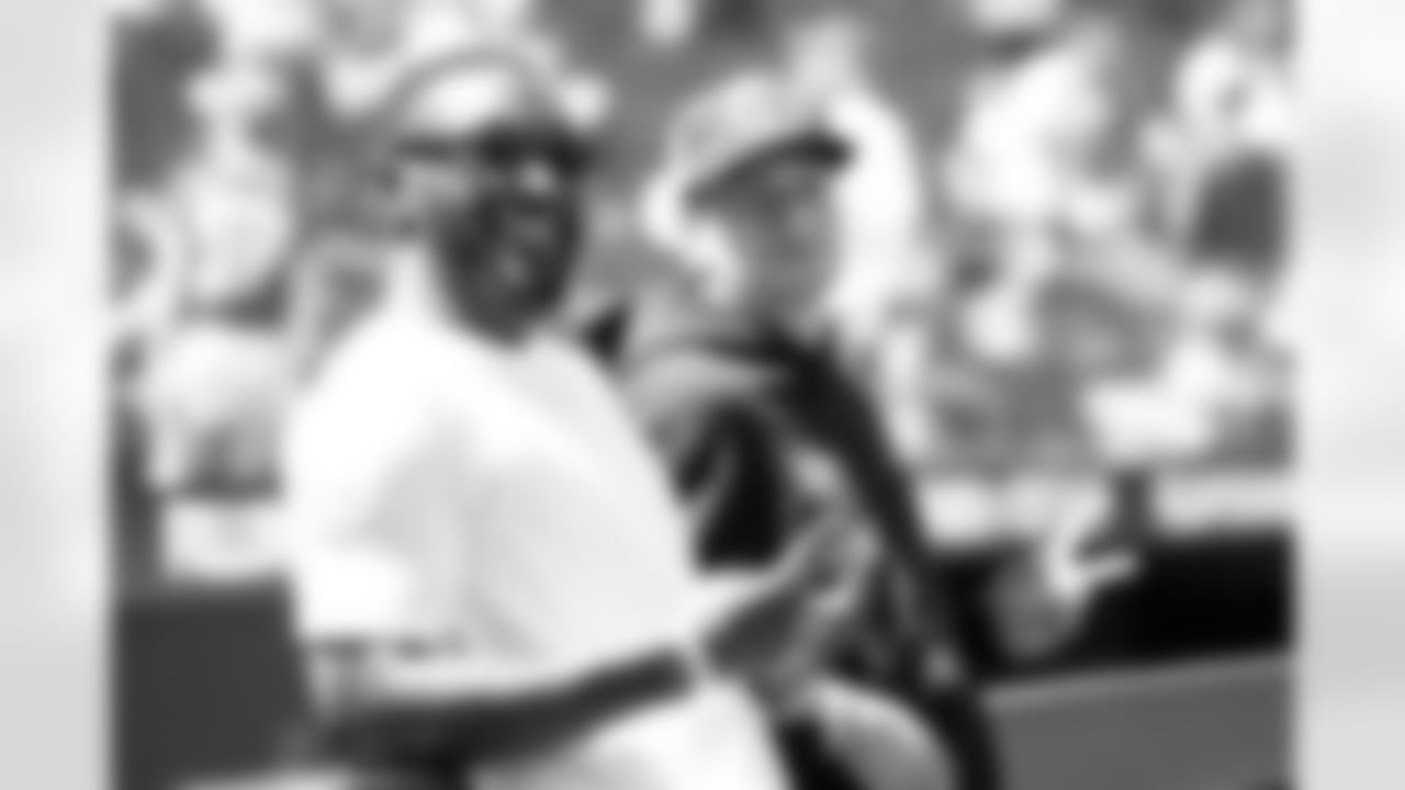 Seahawks quarterback Geno Smith threw out the first pitch of the Blue Jays vs. Mariners game on Sunday, July 24, 2023.