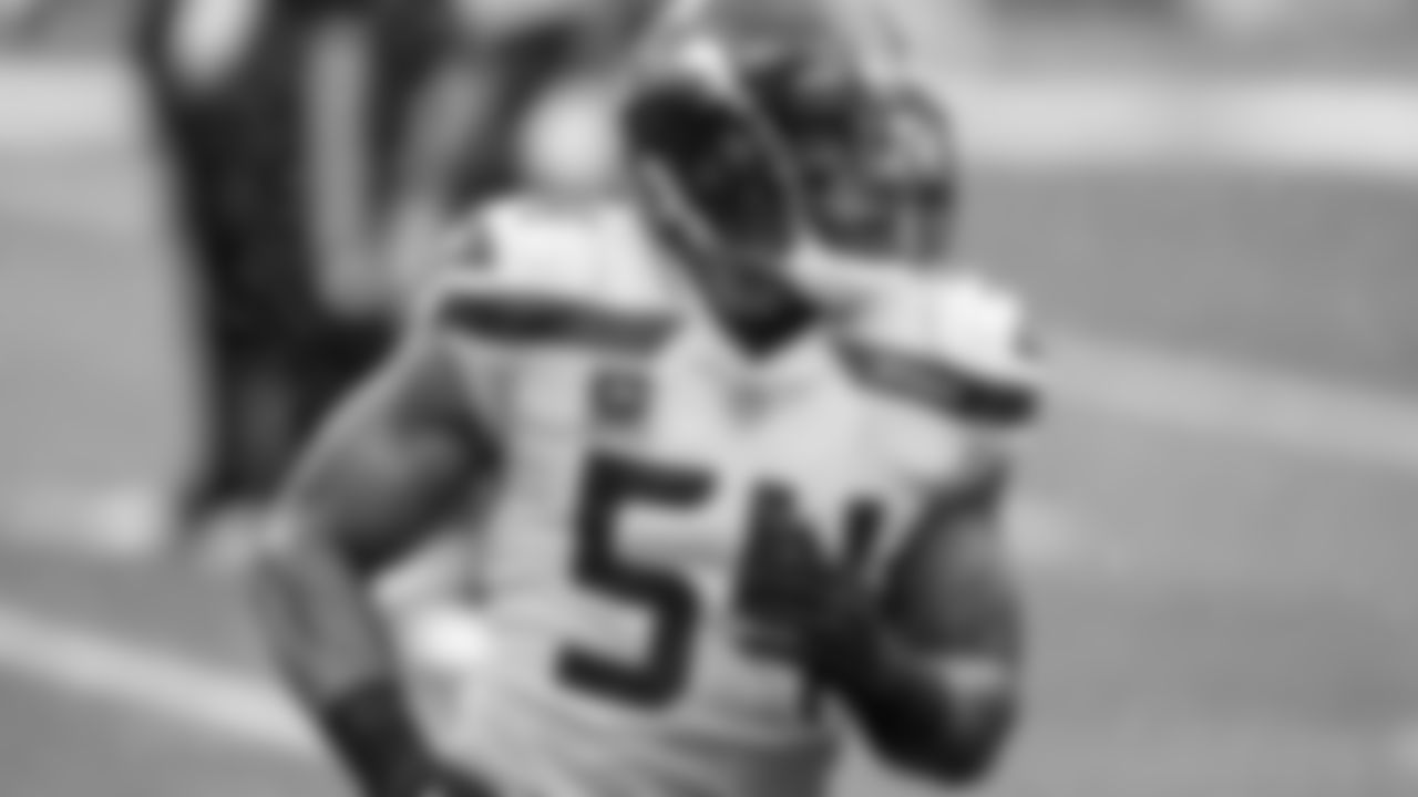 Seattle Seahawks middle linebacker Bobby Wagner (54) is seen prior to an NFL football game against the Minnesota Vikings on Sunday, October 11, 2020 in Seattle, Washington. (Ric Tapia/NFL)