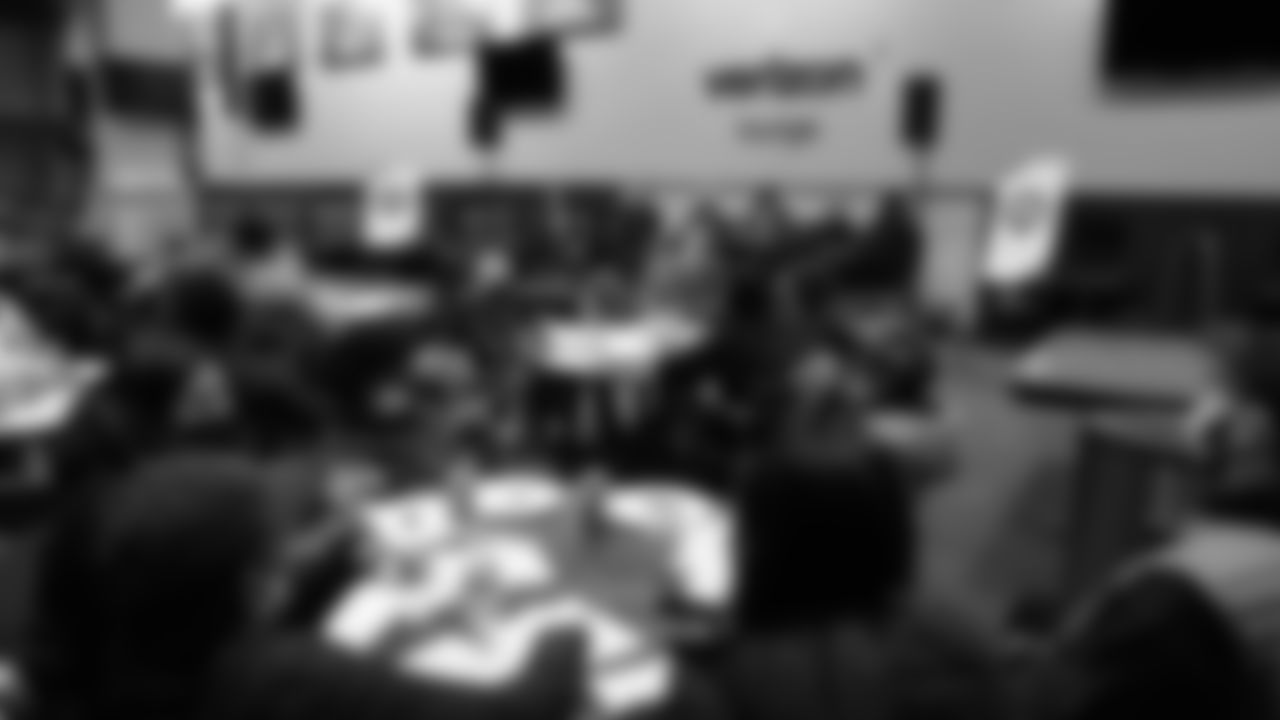 Members of the Boys & Girls Club of King County were at the Verizon Lounge at Lumen Field for a panel with stadium teammates on career paths in sports beyond the field on December 13, 2021.