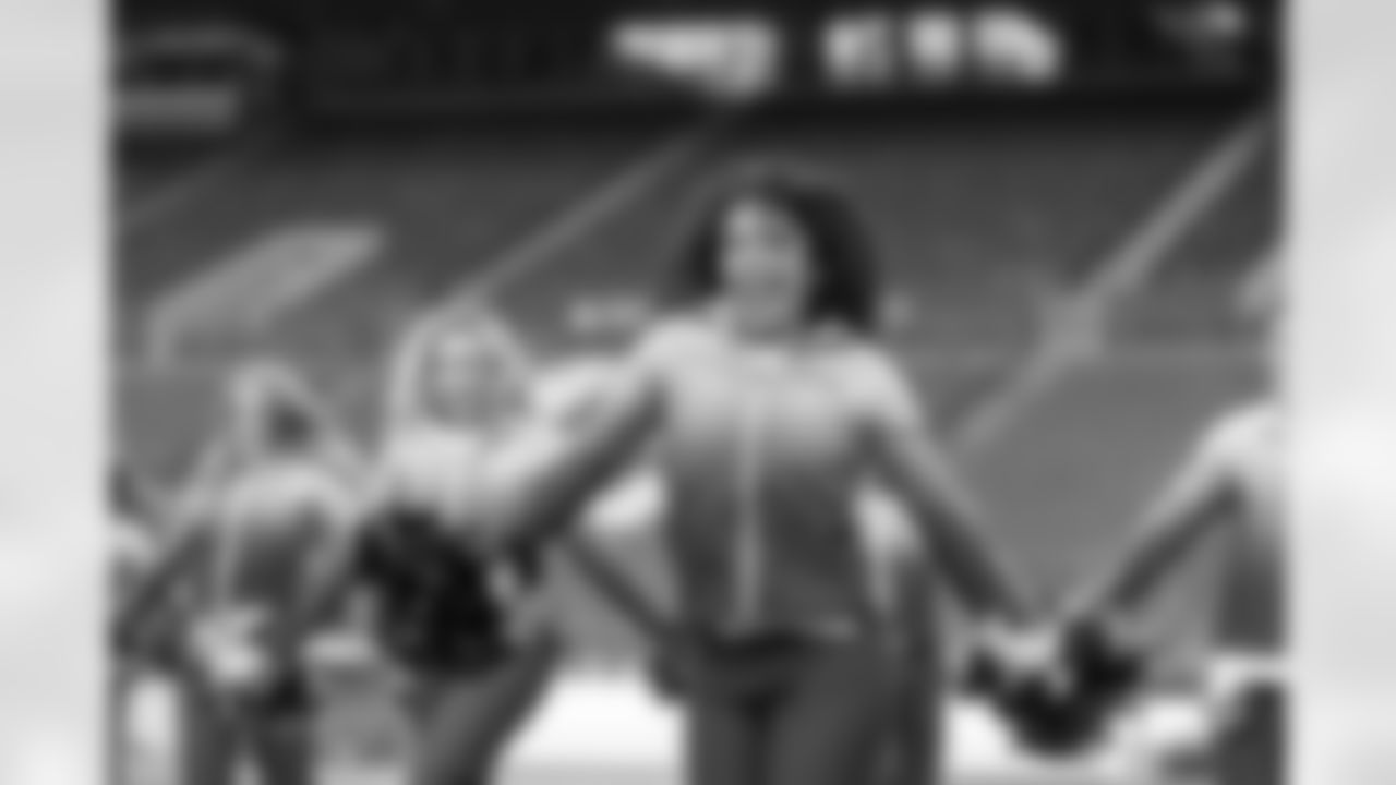 The Seahawks Dancers hit the field for the Seahawks' Week 3 game against the Carolina Panthers on Sunday, September 24, 2023.