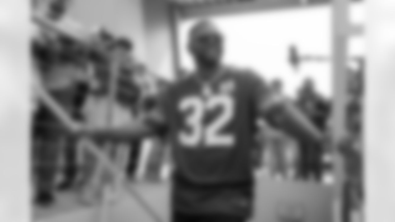 Seahawks Legend Ricky Watters raises the 12 Flag ahead of the season debut against the L.A. Rams at Lumen Field in Seattle, Wash. on September 10, 2023.