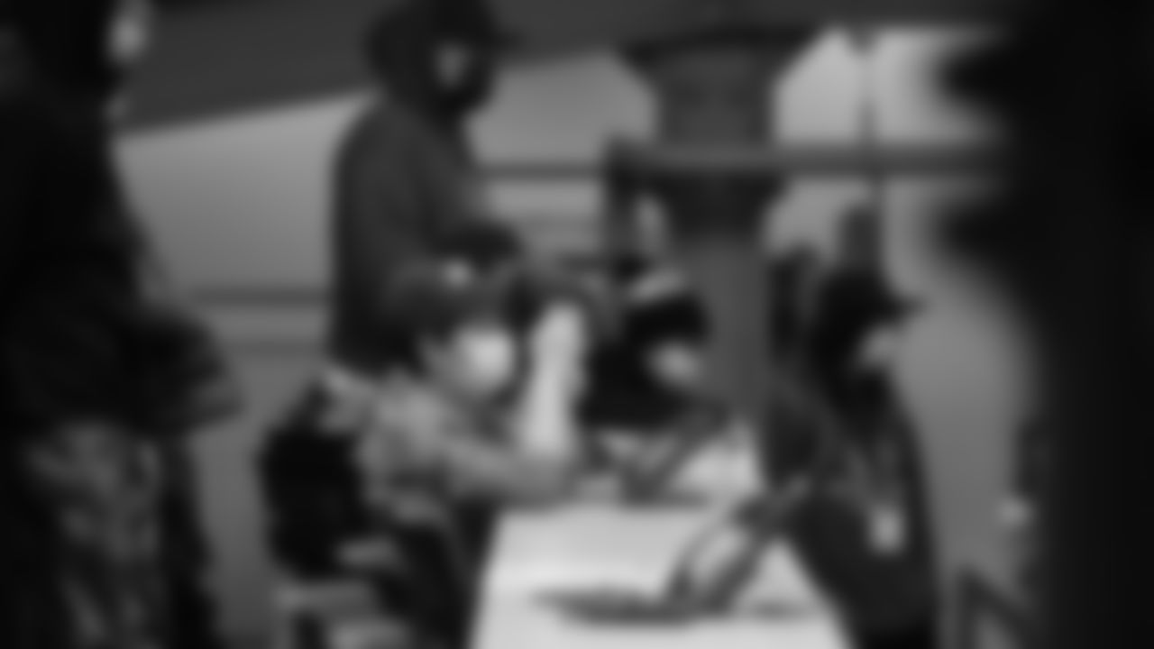 Members of the Boys & Girls Club of King County were at the Verizon Lounge at Lumen Field for a panel with stadium teammates on career paths in sports beyond the field on December 13, 2021.