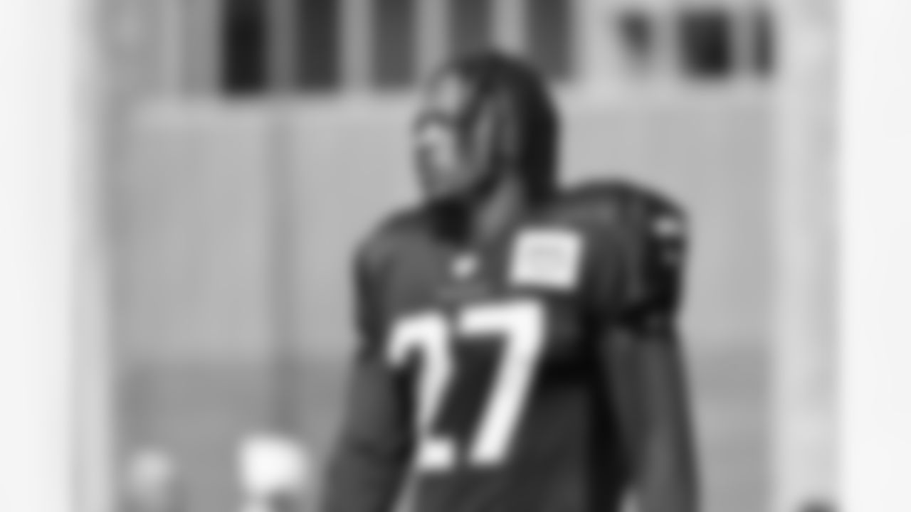 Seahawks cornerback Riq Woolen (27) at practice at the Virginia Mason Athletic Center in Renton, Wash. on Sept. 13, 2023.