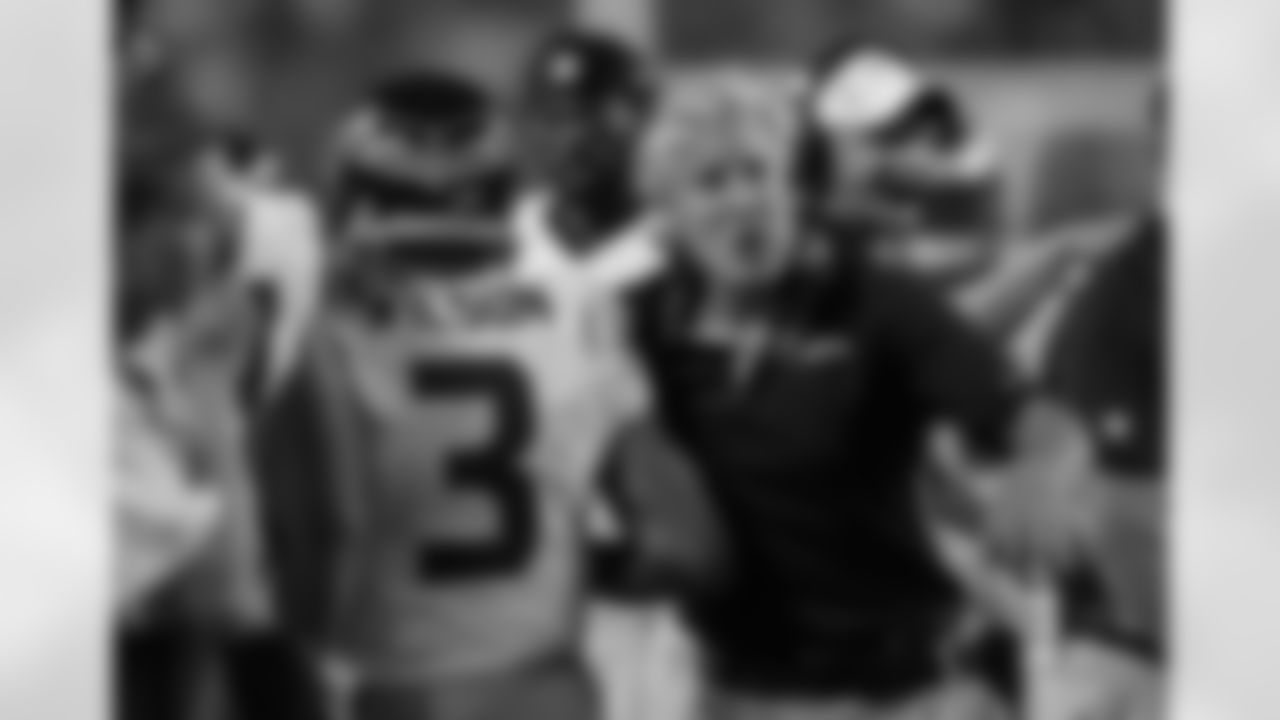 Photos of Seattle Seahawks quarterback Russell Wilson during his rookie season in 2012.