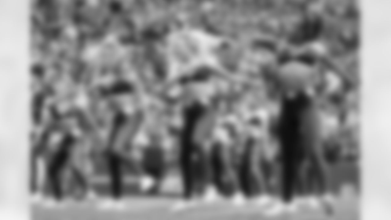 The Seahawks Dancers hit the field for the Seahawks' Week 3 game against the Carolina Panthers on Sunday, September 24, 2023.