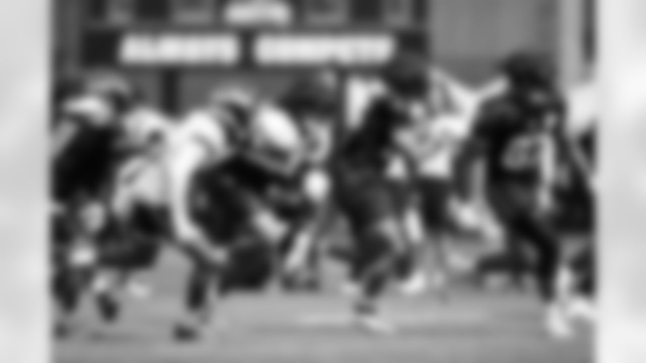 Seahawks running back Zach Charbonnet (26) participated at practice on August 7, 2023 at the Virginia Mason Athletic Center in Renton, Wash.
