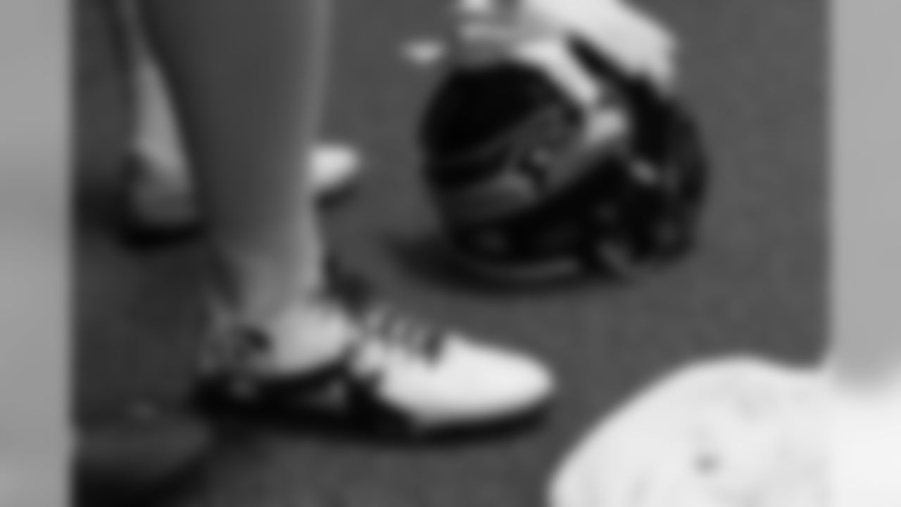 Defensive end Frank Clark wore custom cleats for the game.