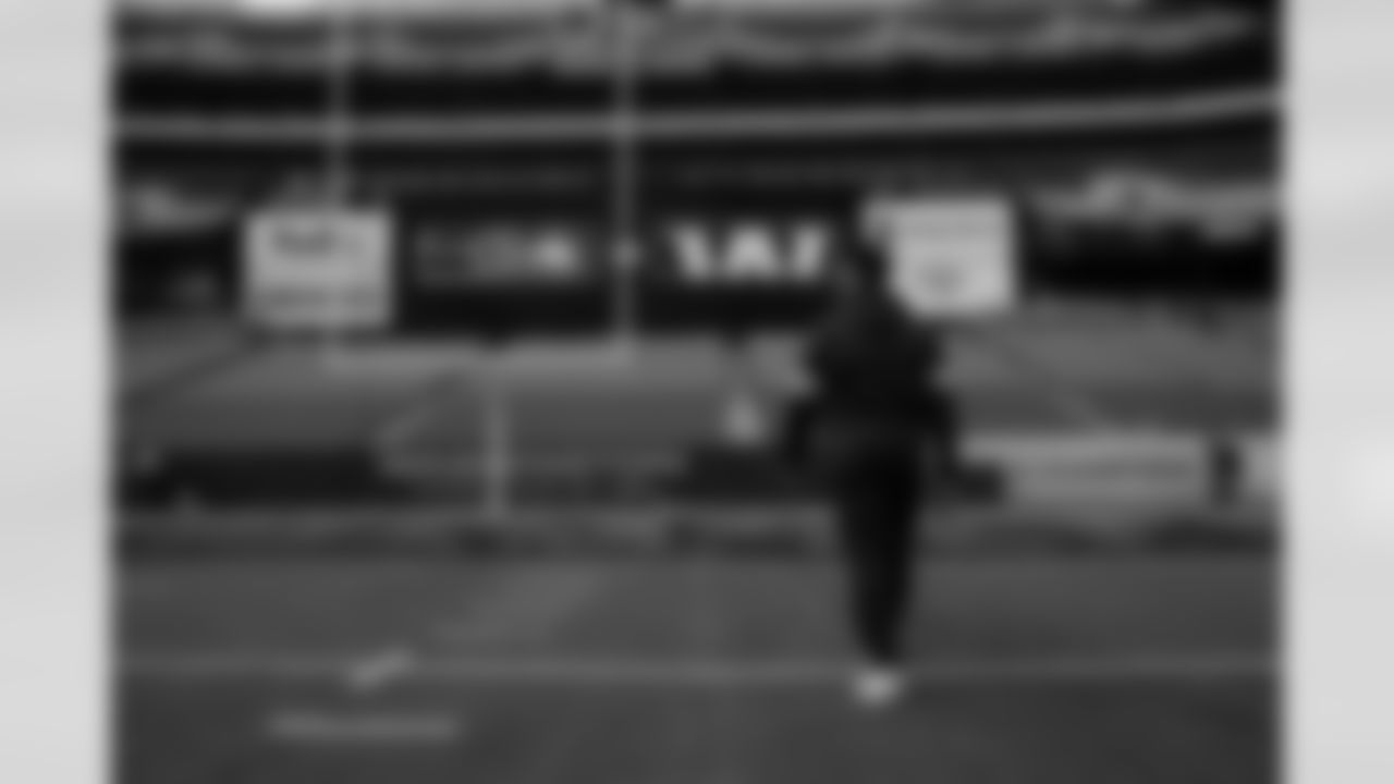 The Seahawks conduct a walk thru in Washington D.C. a day prior to their Monday Night Football game vs. the Washington Football Team.