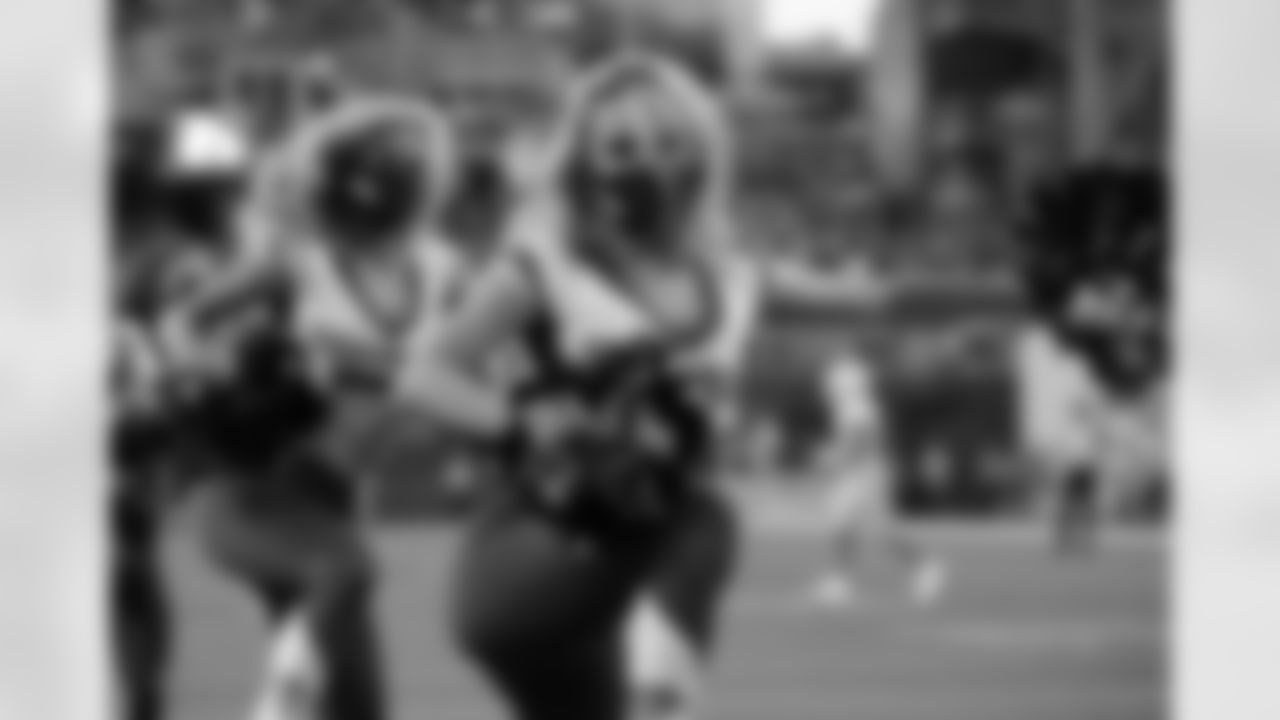 Seahawks Dancers perform during preseason week 3 vs. the Los Angeles Chargers at Lumen Field.