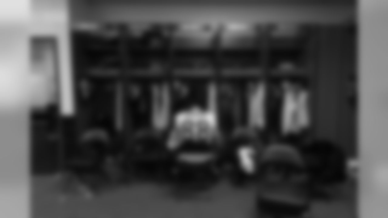 Tight end Jimmy Graham found a moment to himself in the locker room in the moments before the game.