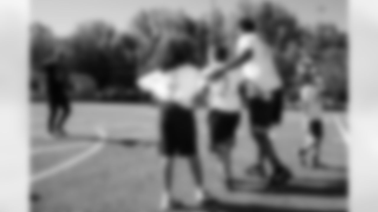 Seahawks quarterback Geno Smith held a youth football camp on July 13, 2023 at Nathan Hale High School in Seattle.