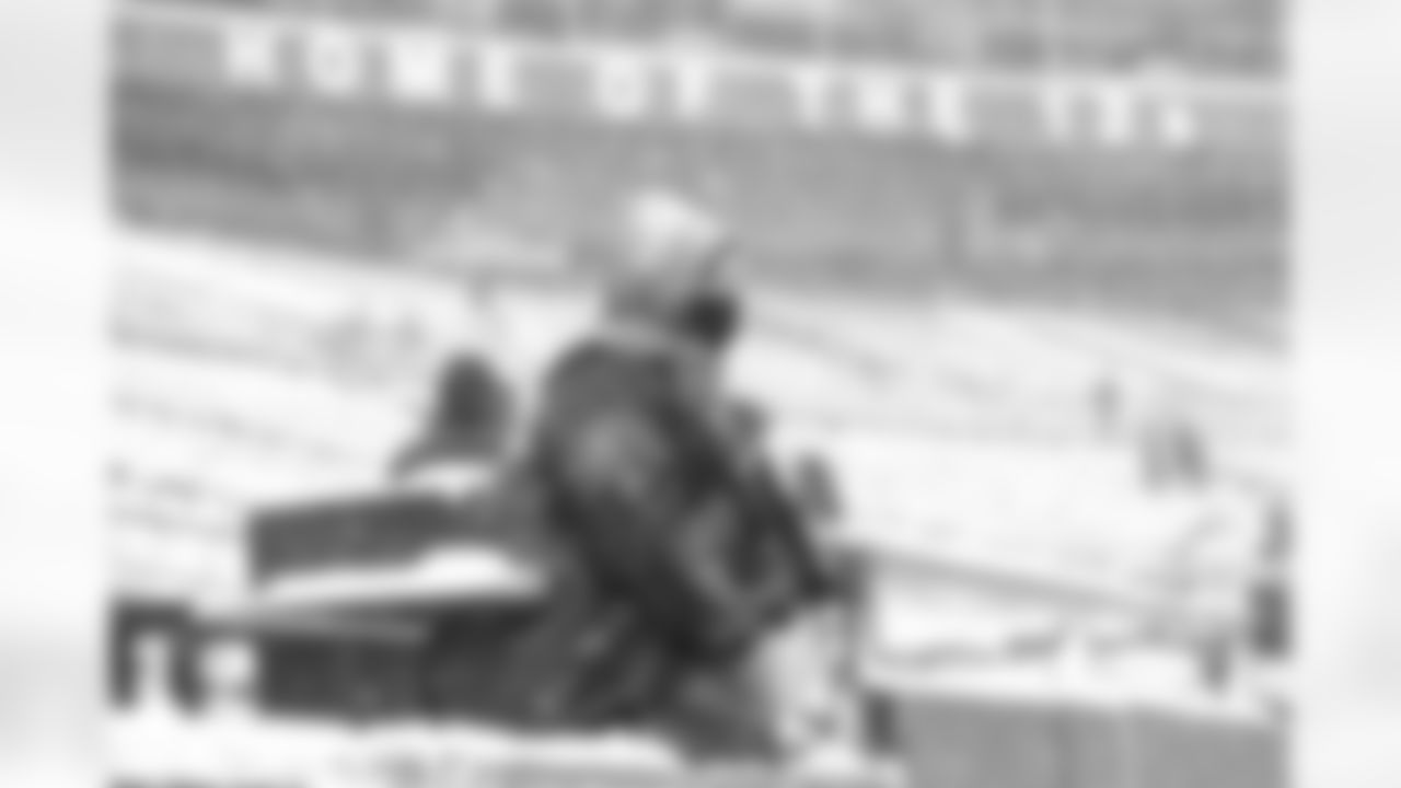 Seattle Seahawks fans attend a snowy Week 16 game vs. the Chicago Bears on December 26, 2021 at Lumen Field.