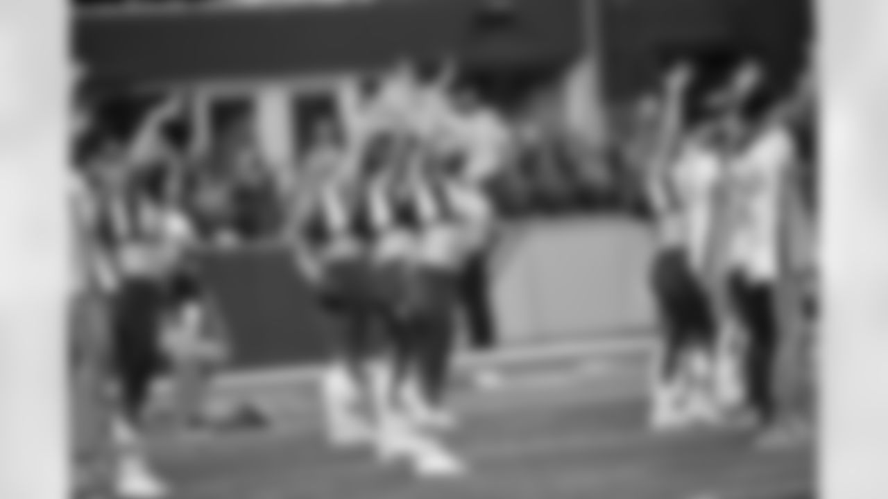Seahawks Dancers perform during preseason week 3 vs. the Los Angeles Chargers at Lumen Field.