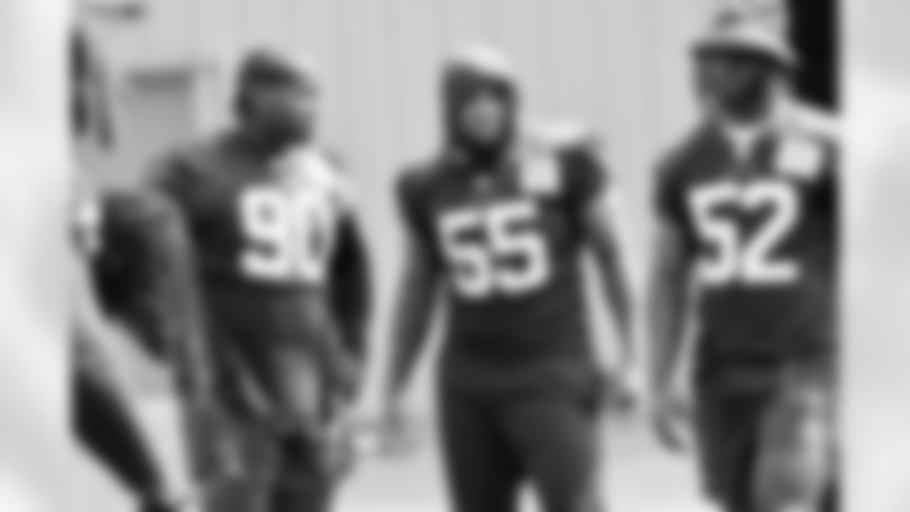 Seahawks at practice at the Virginia Mason Athletic Center in Renton, Wash. Aug. 24, 2023.