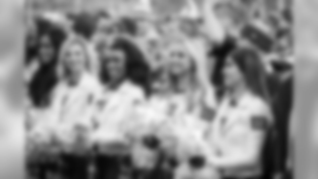The 12s, Madi, Errin, Kelsey G., and Frankie during ESPN's Monday Night Football taping.
