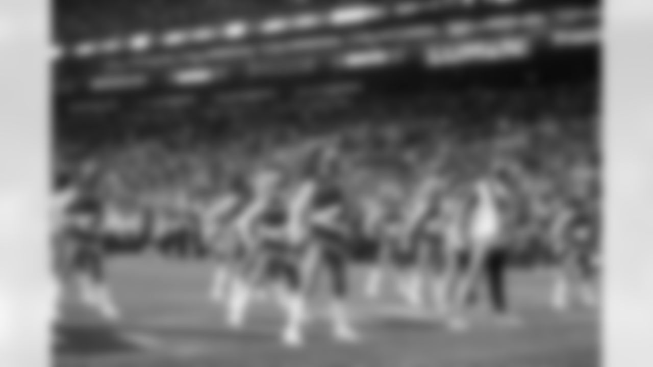 Seahawks Dancers perform during Week 7 vs. the New Orleans Saints at Lumen Field