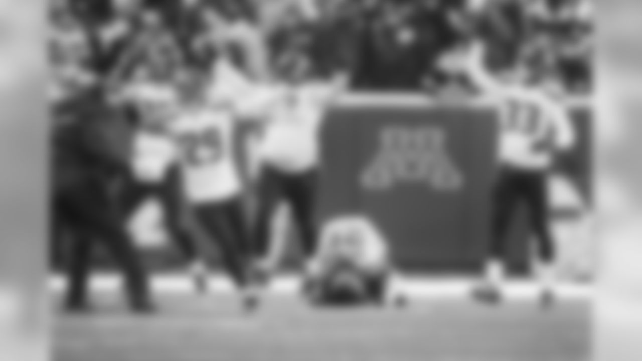 After the missed kick salvaged a win for the Seahawks, cornerback Richard Sherman fell to the frozen turf as he teammates celebrated the narrow 10-9 victory.