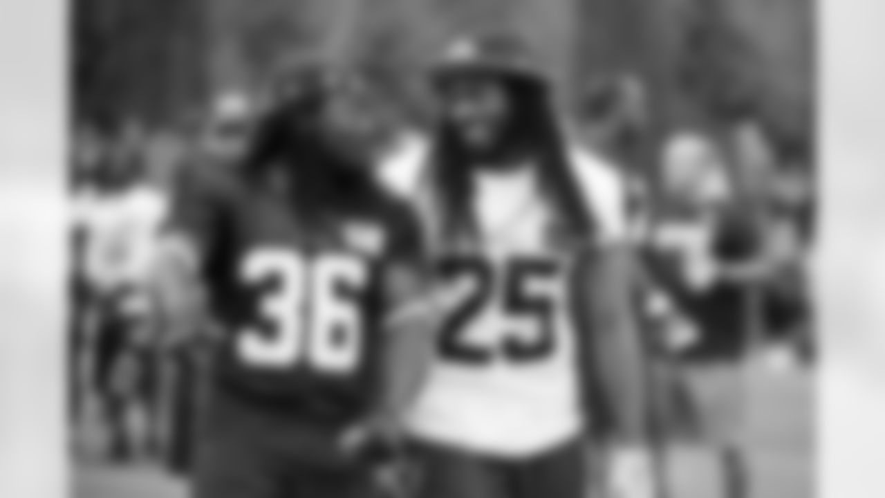 Running back Alex Collins was drafted by the Seahawks in the 5th round of the 2016 NFL Draft and played his first season in the NFL with the team.
