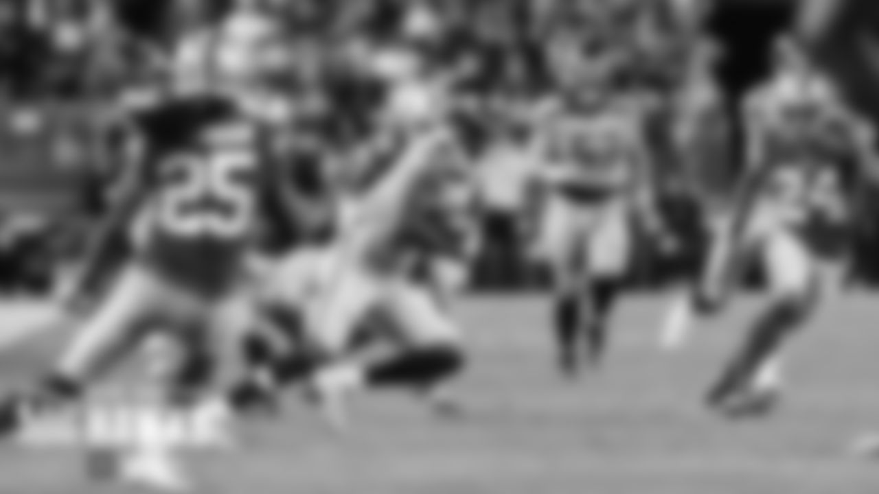 Seahawks receiver Malik Turner cuts back with a 28-yard reception in overtime.