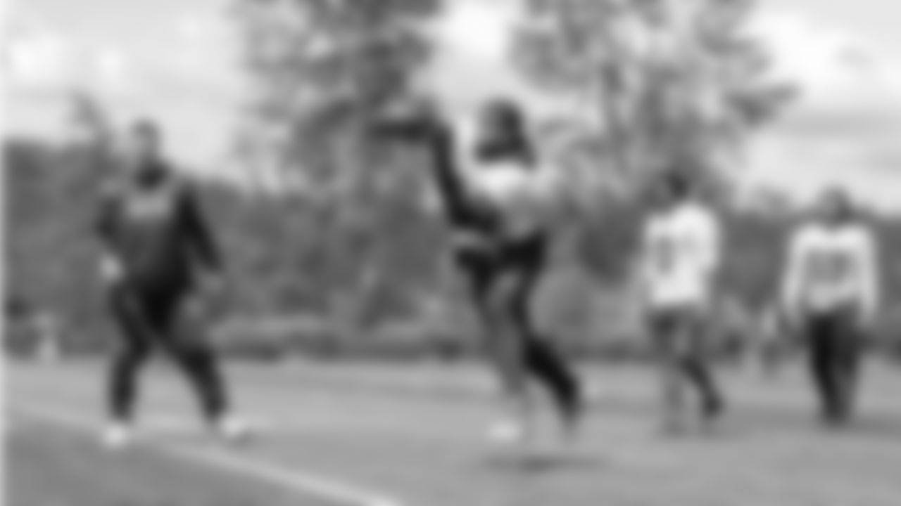Seahawks players participate in the first OTA of the 2023 offseason on May 22 at the Virginia Mason Athletic Center in Renton, Wash.