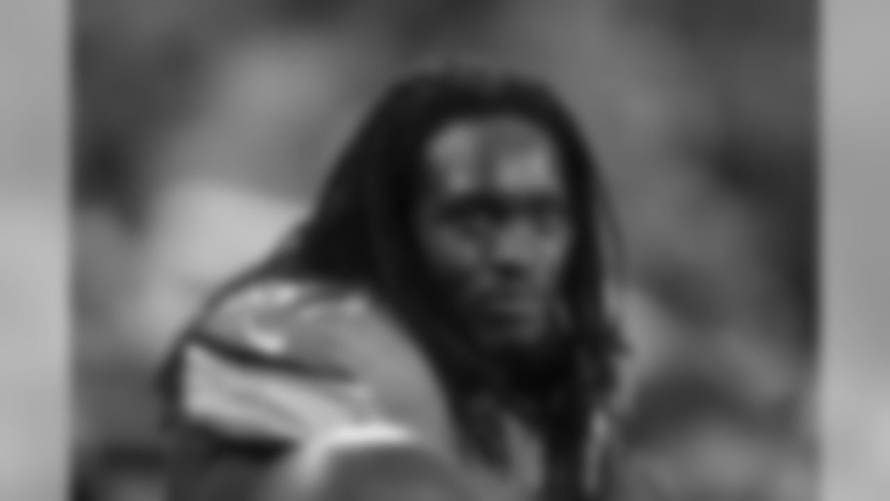 Detroit Lions outside linebacker Josh Bynes (57) is seen in the bench area during the second half of an NFL football game against the Jacksonville Jaguars, Sunday, Nov. 20, 2016 in Detroit. (AP Photo/Paul Sancya)