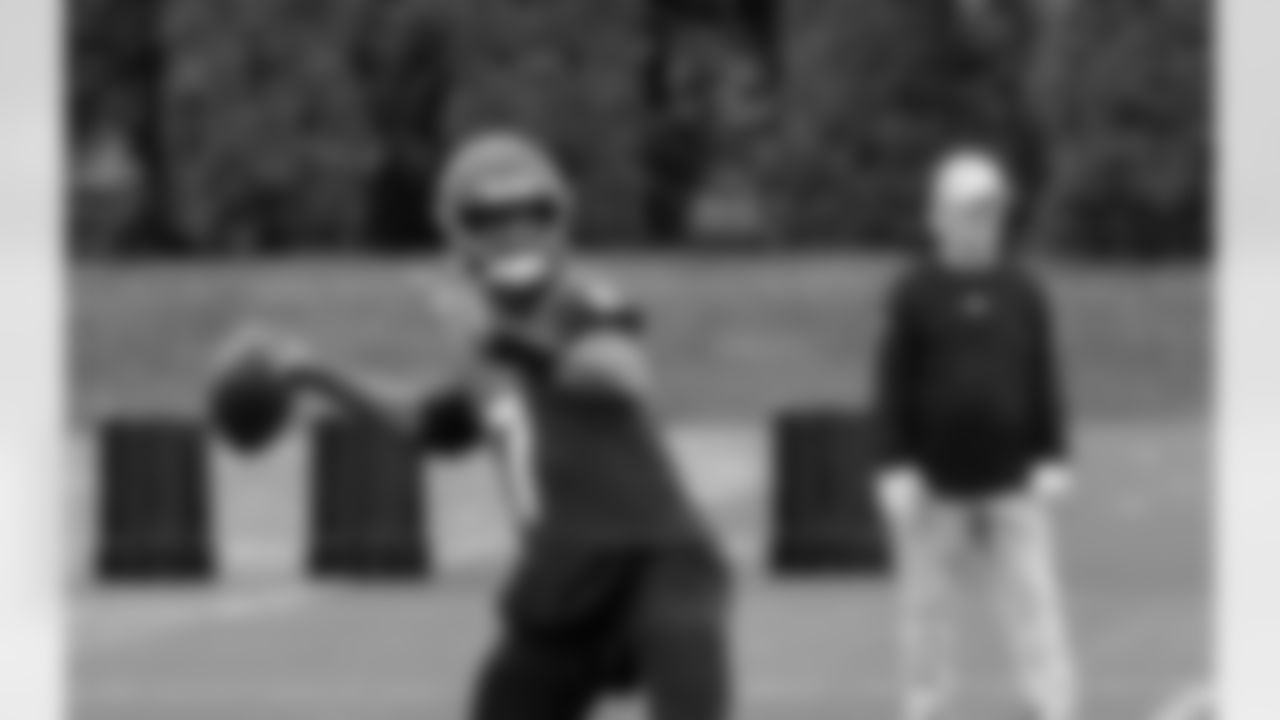 The Seattle Seahawks practice at the Virginia Mason Athletic Center in Renton on October 27, 2022.