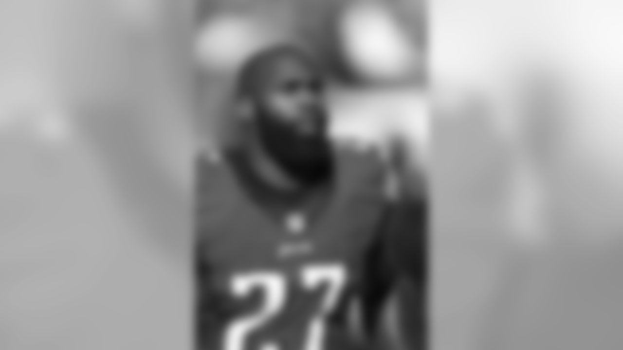 Philadelphia Eagles defensive back Malcolm Jenkins (27) looks up from the sideline with his helmet off during a NFL football game against the Atlanta Falcons, Sunday, November 13, 2016 in Philadelphia. The Eagles won the game 24-15. (Paul Jasienski via AP)