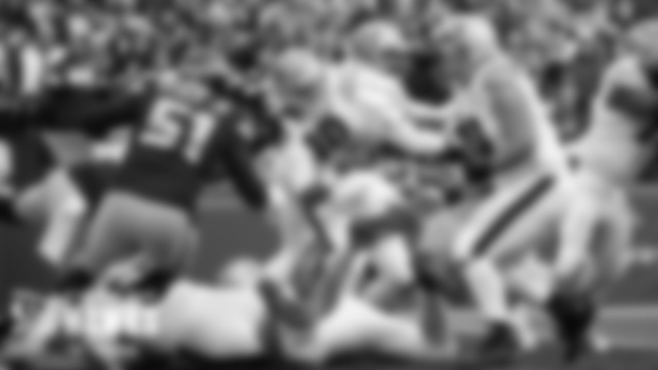 49ers quarterback Jimmy Garoppolo is sacked for a safety by Carlos Dunlap (hidden behind Kerry Hyder, Jr.).