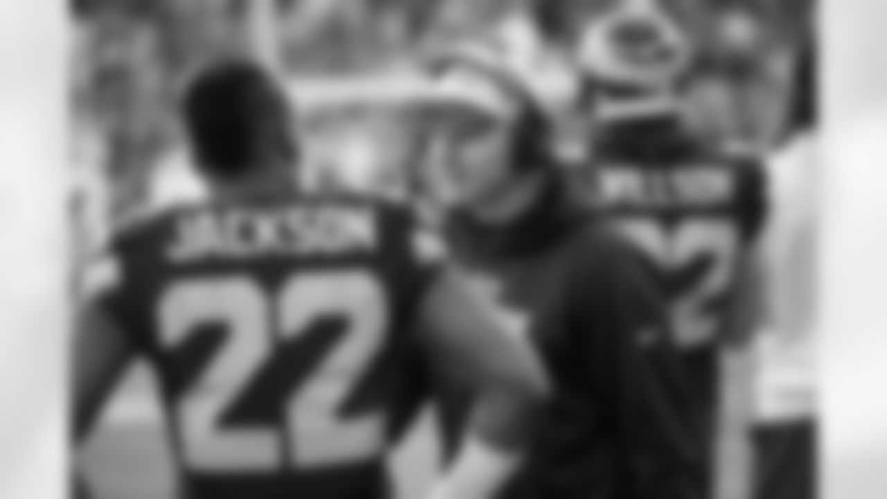 [November 7, 2004]: Seahawks 42- 49ers 27Seattle Seahawks quarterback Matt Hasselbeck throws the ball away as he is hit by San Francisco 49ers' John Engelberger in the first half Sunday, Nov. 7, 2004, in San Francisco. (AP Photo/George Nikitin)