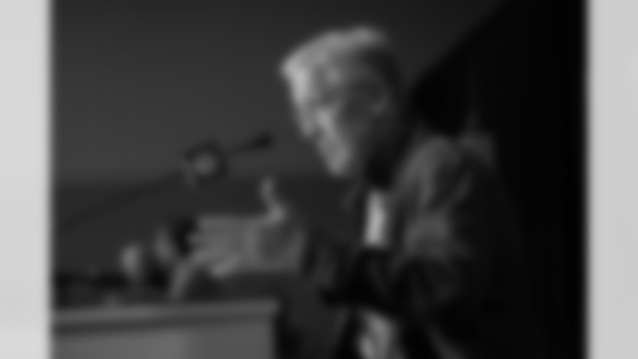 Seahawks head coach Pete Carroll meets with media at the NFL Combine in Indianapolis on March 2, 2022.