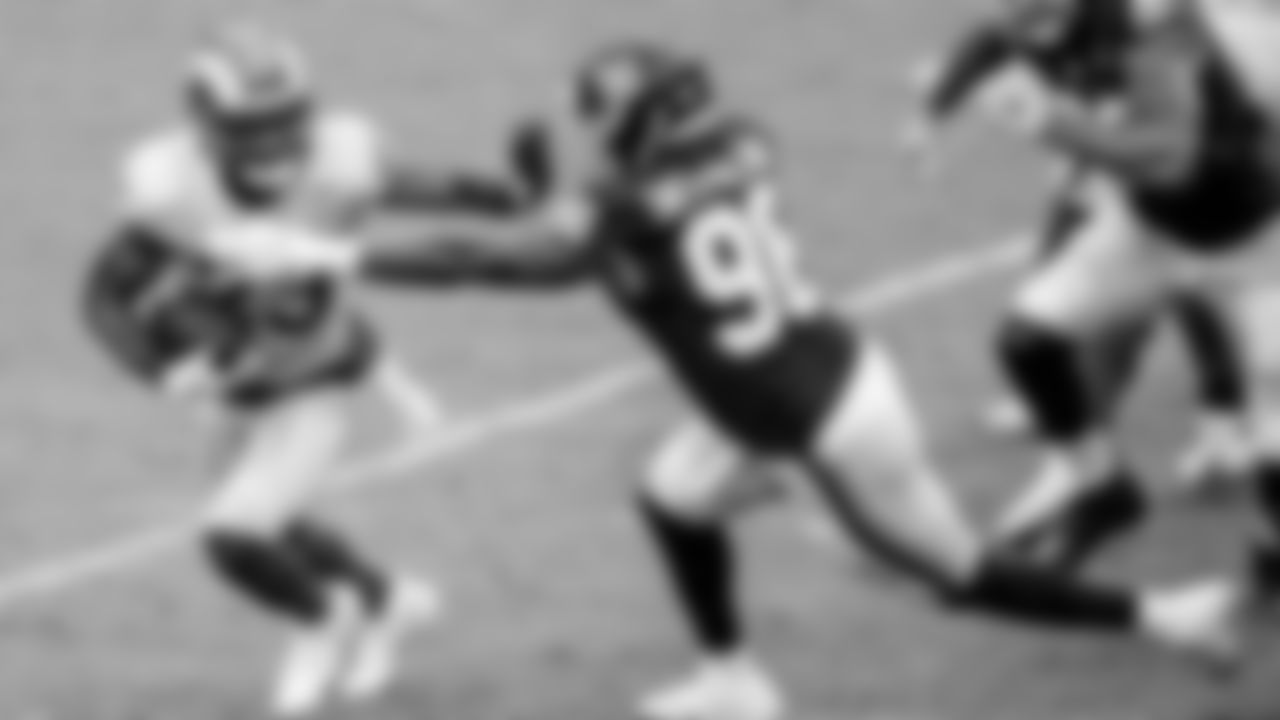 Los Angeles Rams Running Back Cam Akers (AP Photo/Daniel Kucin Jr.)