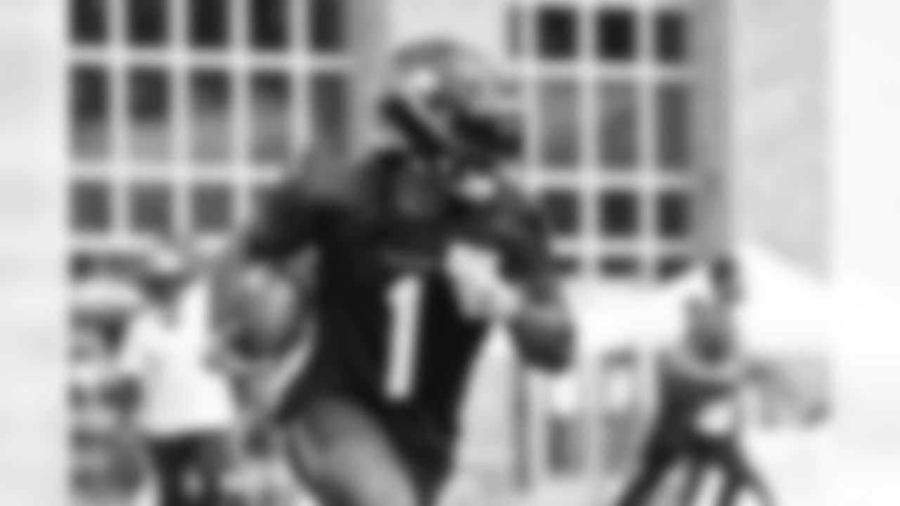 Seahawks players take the field for Training Camp public practice #15 on August 19, 2021.