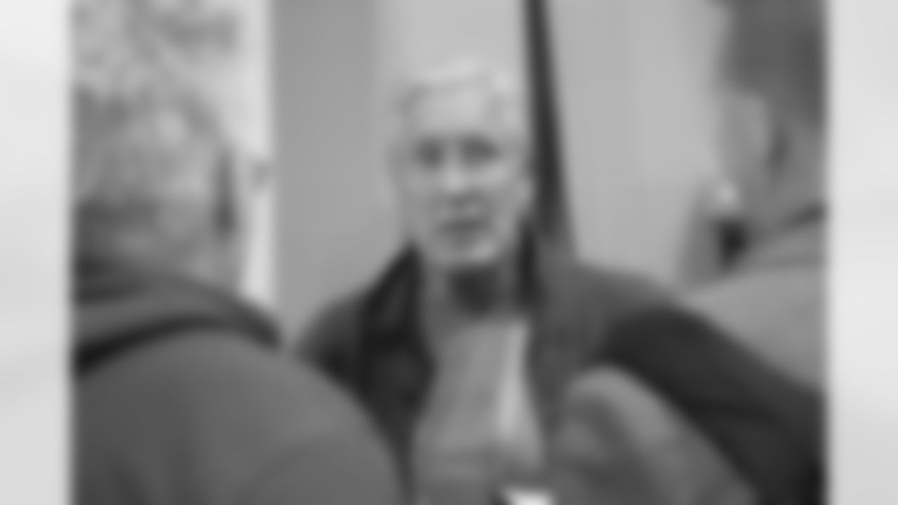 Seahawks head coach Pete Carroll meets with media at the NFL Combine in Indianapolis on March 2, 2022.
