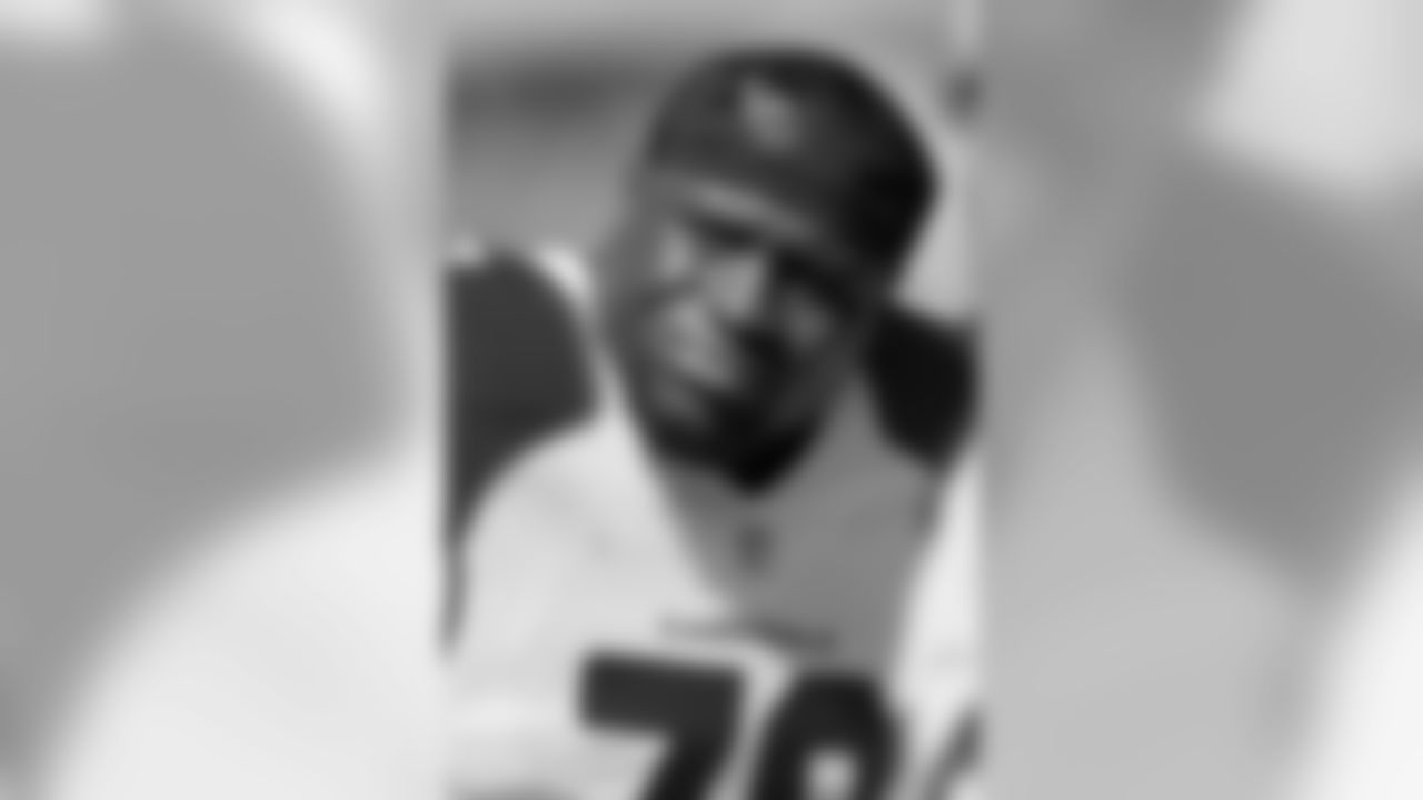 Arizona Cardinals guard Earl Watford (78) looks on from the sidelines as he watches the action on the playing field during a week 2 NFL football game against the Chicago Bears on Sunday, September 20, 2015 in Chicago. The Cardinals defeated the Bears 48-23. (Scott Boehm via AP)