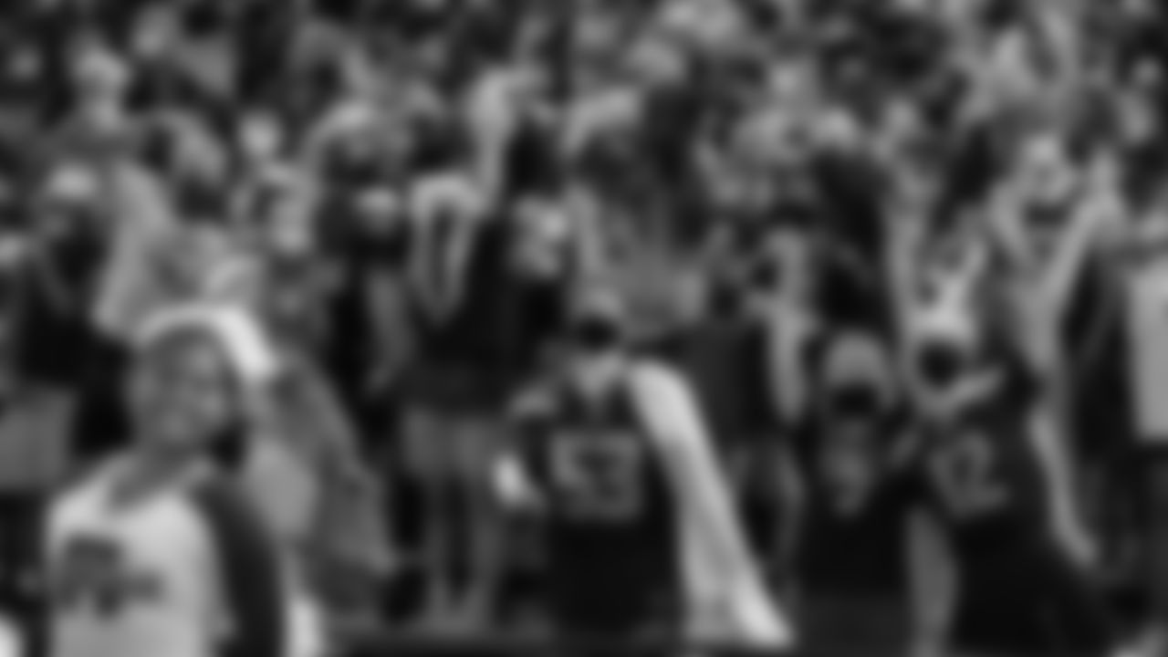 The Seahawks, along with Blitz, the Seahawks Dancers and Blue Thunder, attended a high school football game featuring Redmond vs. Juanita on September 10, 2021.