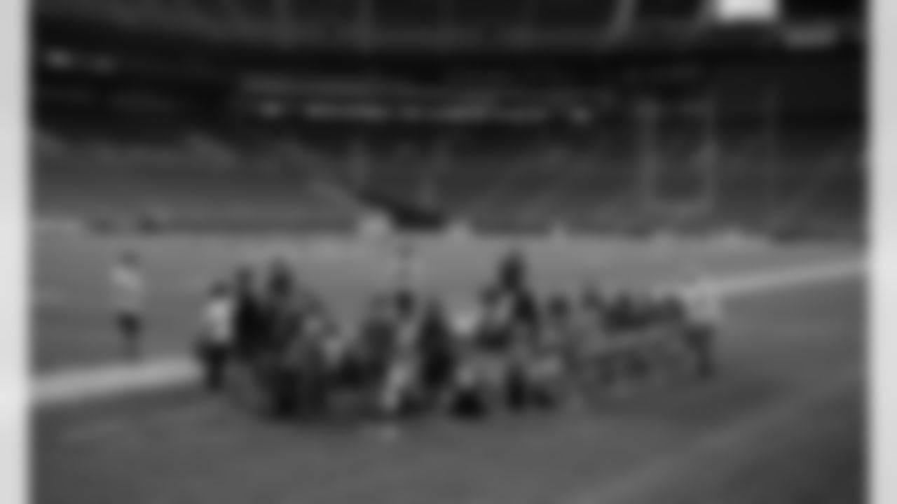 The Seattle Seahawks and Merging Players & Vets (MVP) hosted a military huddle and workout on August 26, 2021 at Lumen Field.
