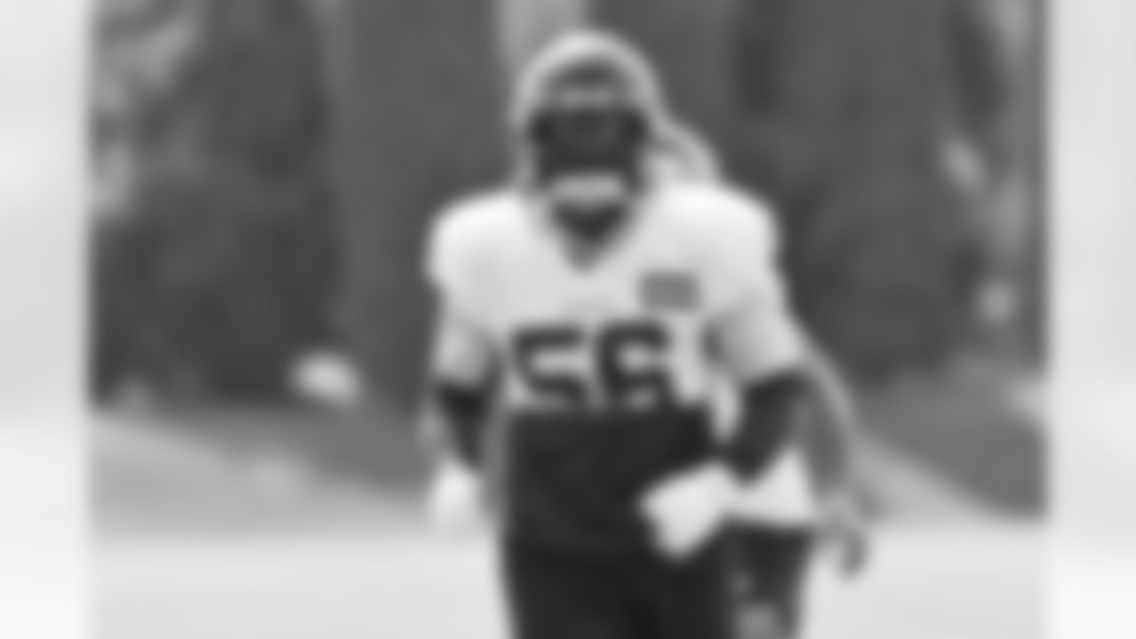 Seahawks players took the field for a practice at VMAC in Renton on August 25, 2021.