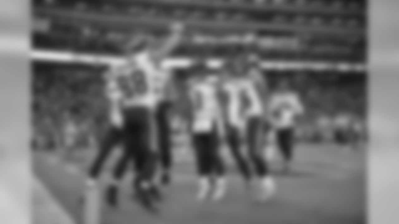 Seattle Seahawks tight end Jimmy Graham (88) celebrates his touchdown reception with teammates during the second half of an NFL football game against the San Francisco 49ers Sunday, Nov. 26, 2017, in Santa Clara, Calif. (AP Photo/Don Feria)