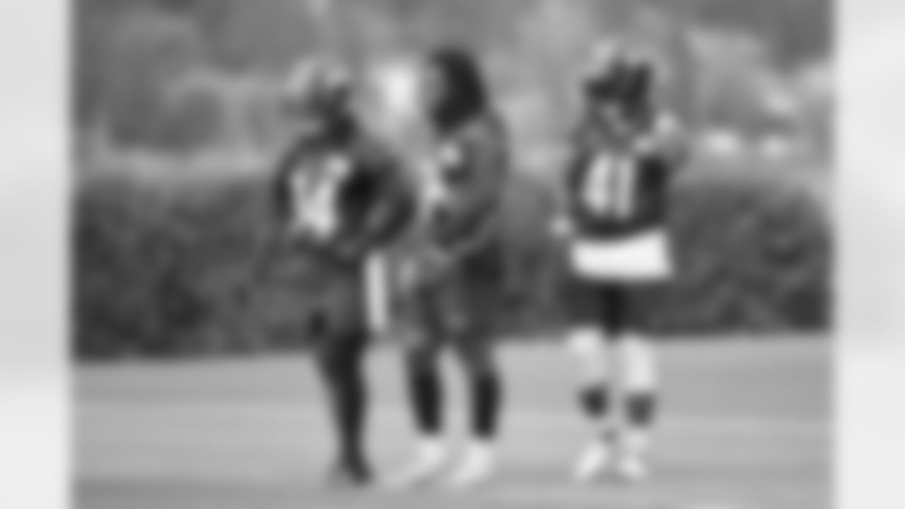 Seahawks players take the field for Training Camp public practice #15 on August 19, 2021.