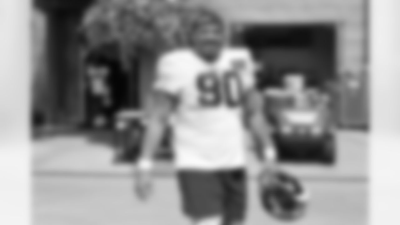 Seahawks players took the field for a practice at VMAC in Renton on August 25, 2021.