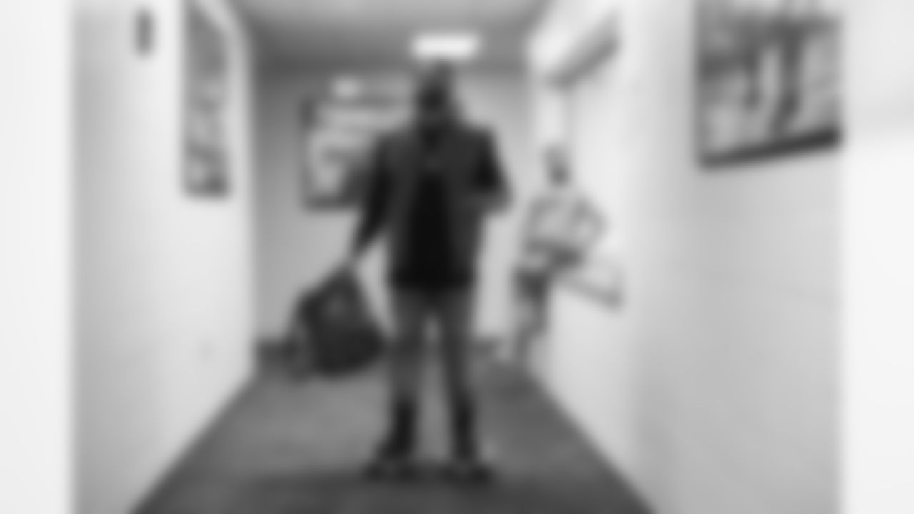 Two hours before kickoff and receiver B.J. Daniels arrives in the Seahawks locker room, never touching his boots to the carpet as he gets from door to locker on his scooter board.